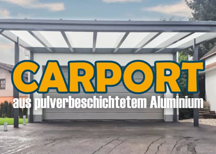 Carport aus Aluminium