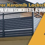 Reinigungsmittel pulverbeschichtetes Aluminium