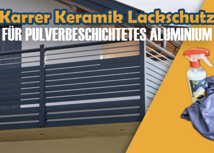 Reinigungsmittel pulverbeschichtetes Aluminium