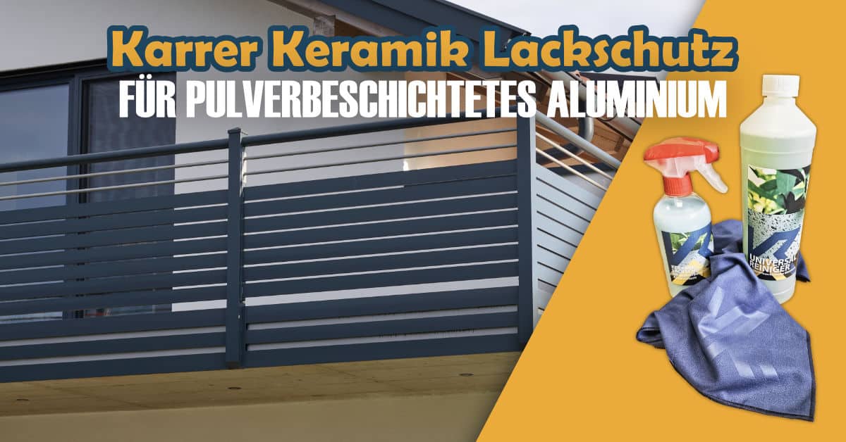 Reinigungsmittel pulverbeschichtetes Aluminium
